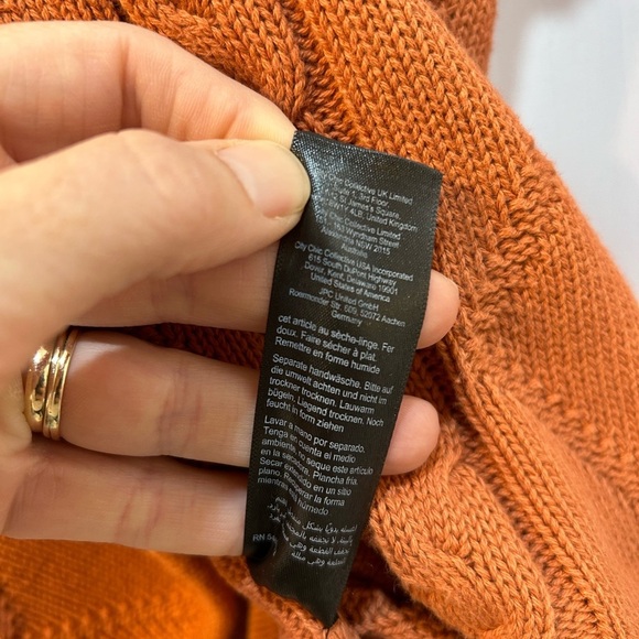 Avenue Cable Knit Fisherman Sweater Size 22/24 Casual Roll Hem Fall Festive Cozy - Picture 11 of 11